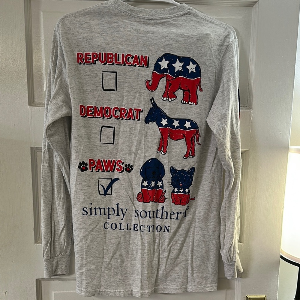 Simply Southern Gray Long Sleeve Shirt